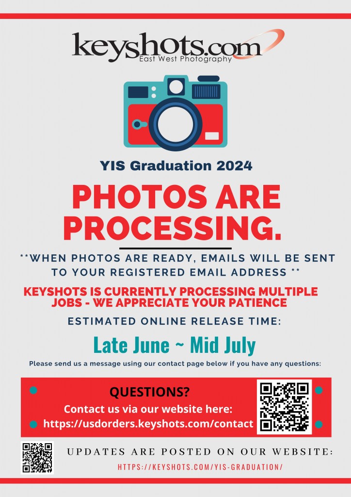 YIS Graduation 2024 - Processing Update